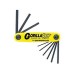 Bondhus 12591 GorillaGrip Set of 9 Hex Fold-up Keys